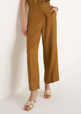 Pantaloni Paolo In Misto Lino VERDE OLIO Donna immagine n. 4