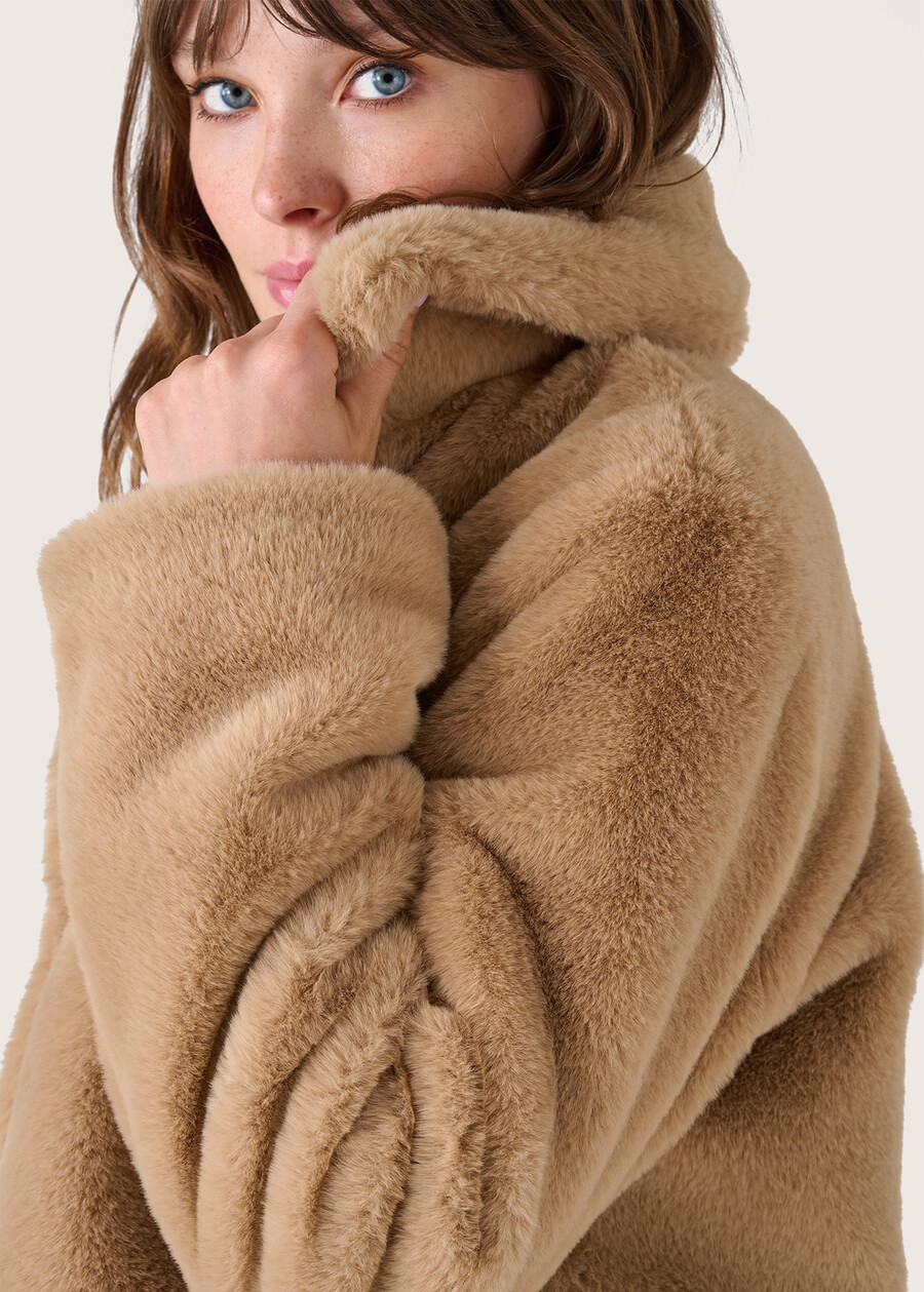 Cappotto in eco-pelo Claud ROSA CAMMEONERO Donna , immagine n. 3