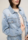 Giubbino Grey applicazioni DENIM MEDIUM DENIM Donna immagine n. 3