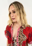 Camicia Cassy in cotone ROSSO Donna immagine n. 2
