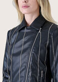 Grant eco-leather jacket NERO BLACK Woman image number 3