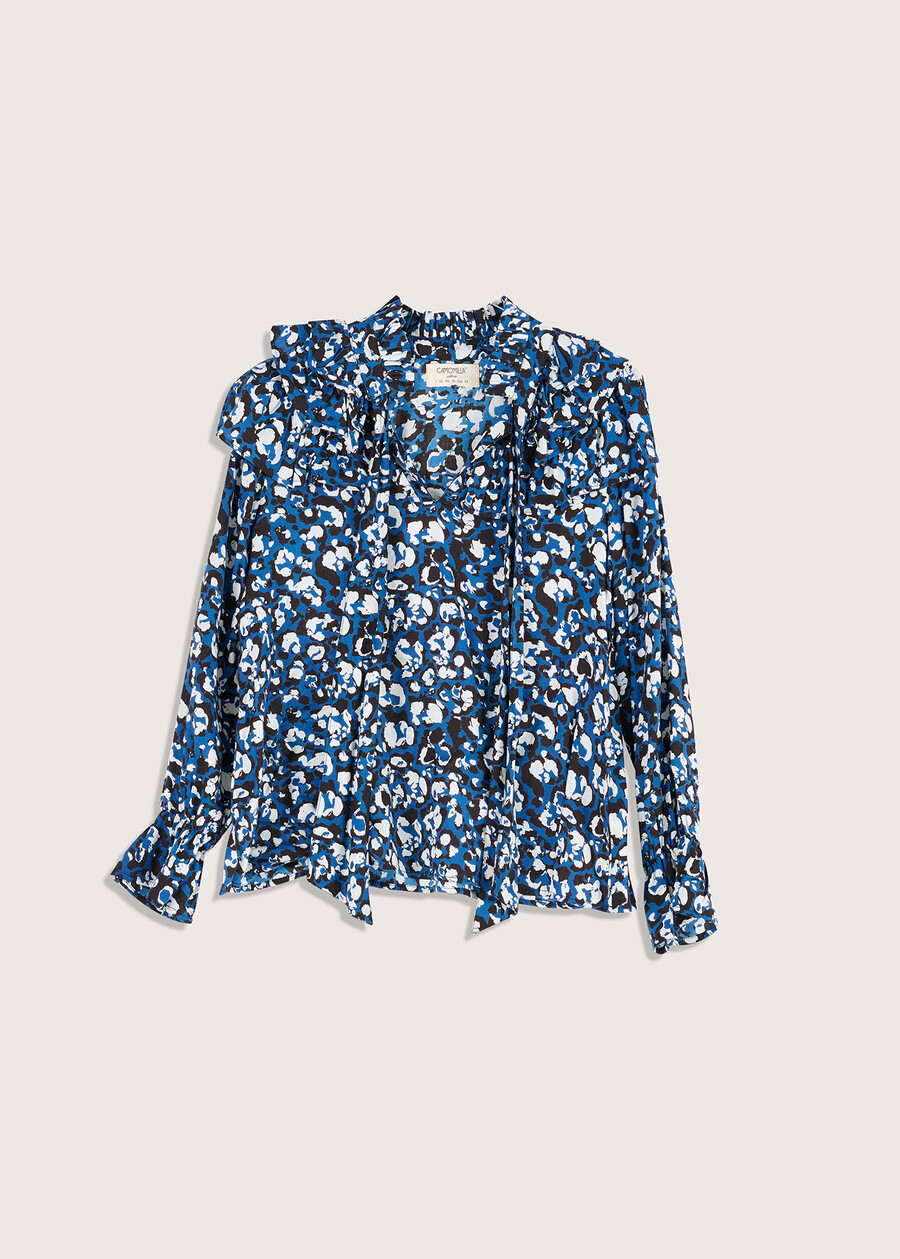 Blusa Charon stampa animalier BLU AVION Donna , immagine n. 4