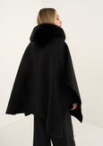 Mantella Marta in panno con ecopelliccia MARRONENERO Donna immagine n. 5