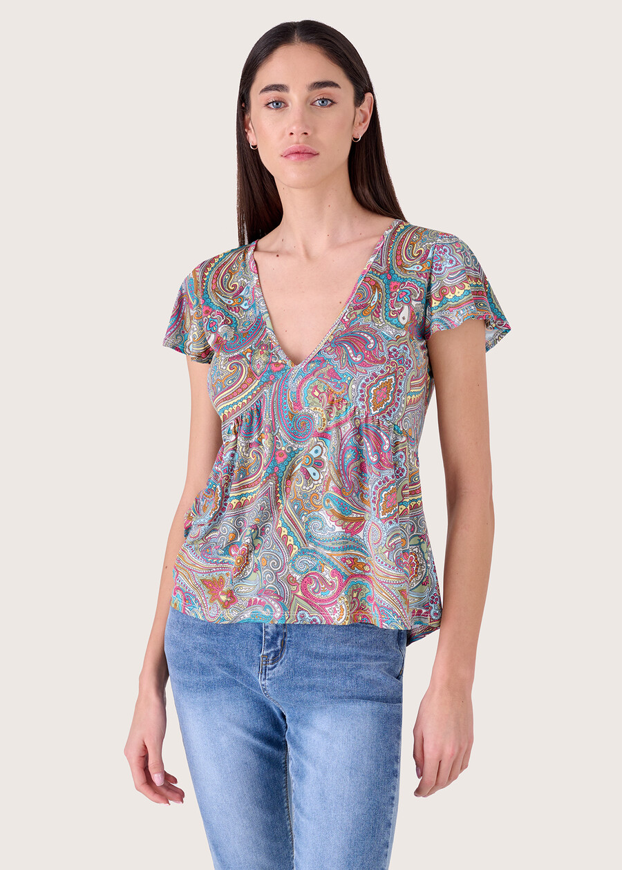 Sery patterned t-shirt BLU SURF Woman , image number 1