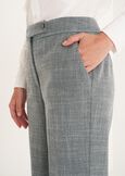 Giorgia cotton blend trousers GRIGIO GREYVERDE PAVONE Woman image number 3