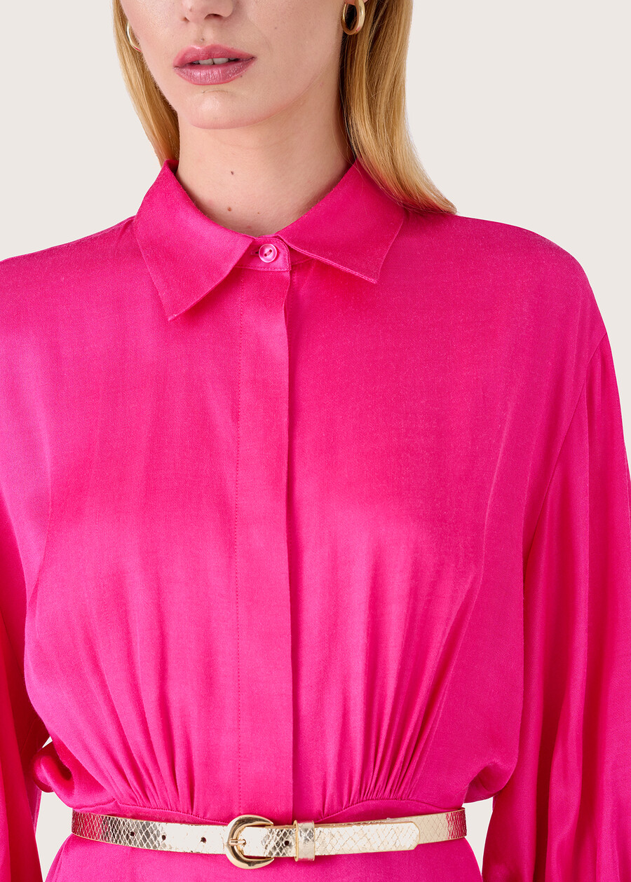 Abito lungo Alexander in satin ROSA IBISCUS Donna , immagine n. 2