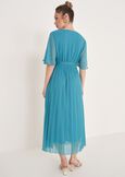 Amory Georgette Midi Dress GIALLOZAFFIBLUE TURCHESE Woman image number 4