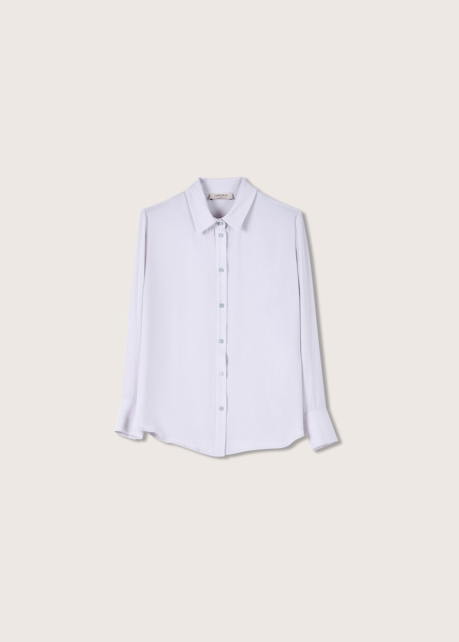 Camicia Candida in crepe VIOLA LILLYGRIGIO CLOUD Donna , immagine n. 4