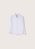 Camicia Candida in crepe VIOLA LILLYGRIGIO CLOUD Donna immagine n. 4