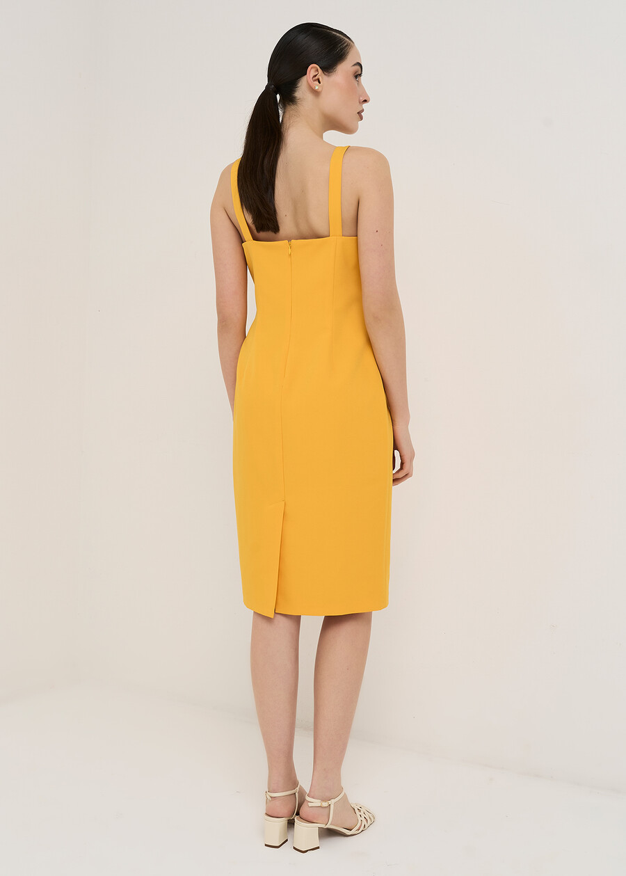 Agos dress with maxi bow ARANCIONE Woman , image number 4