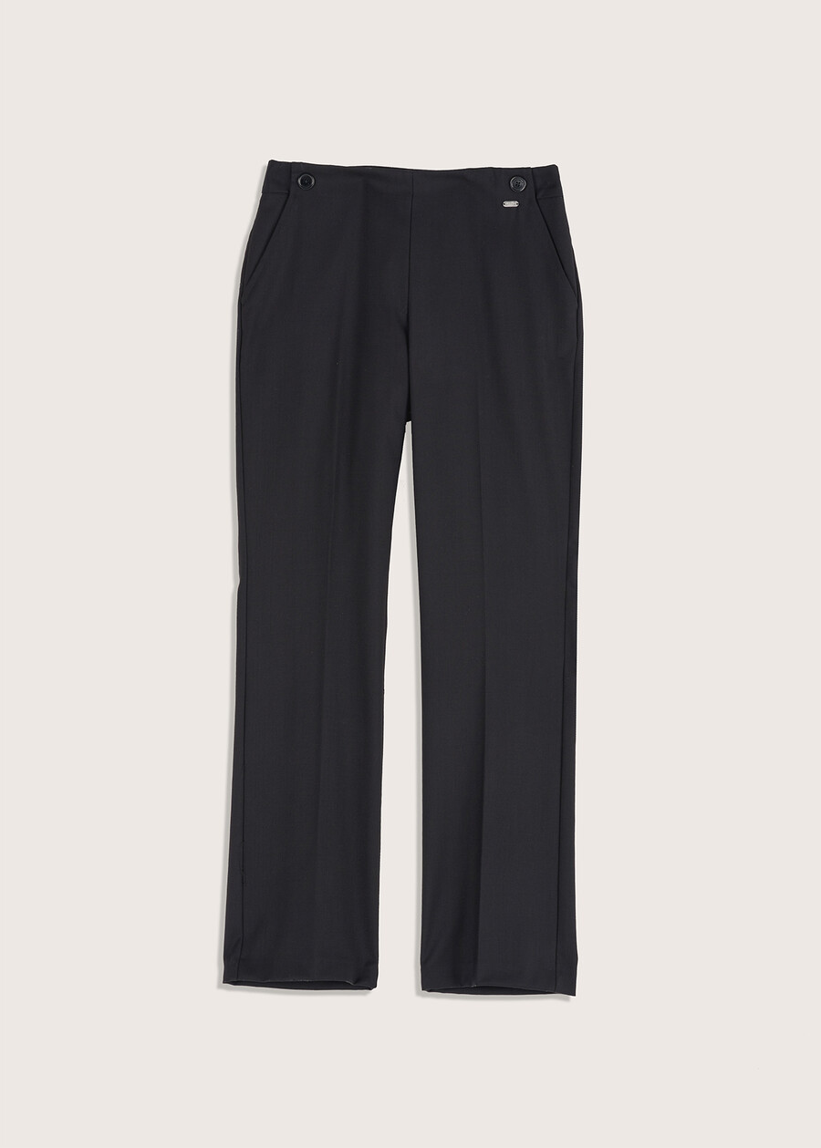 Pantaloni Alice in poliviscosa NERO BLACKGRIGIO DARKGREY Donna , immagine n. 5