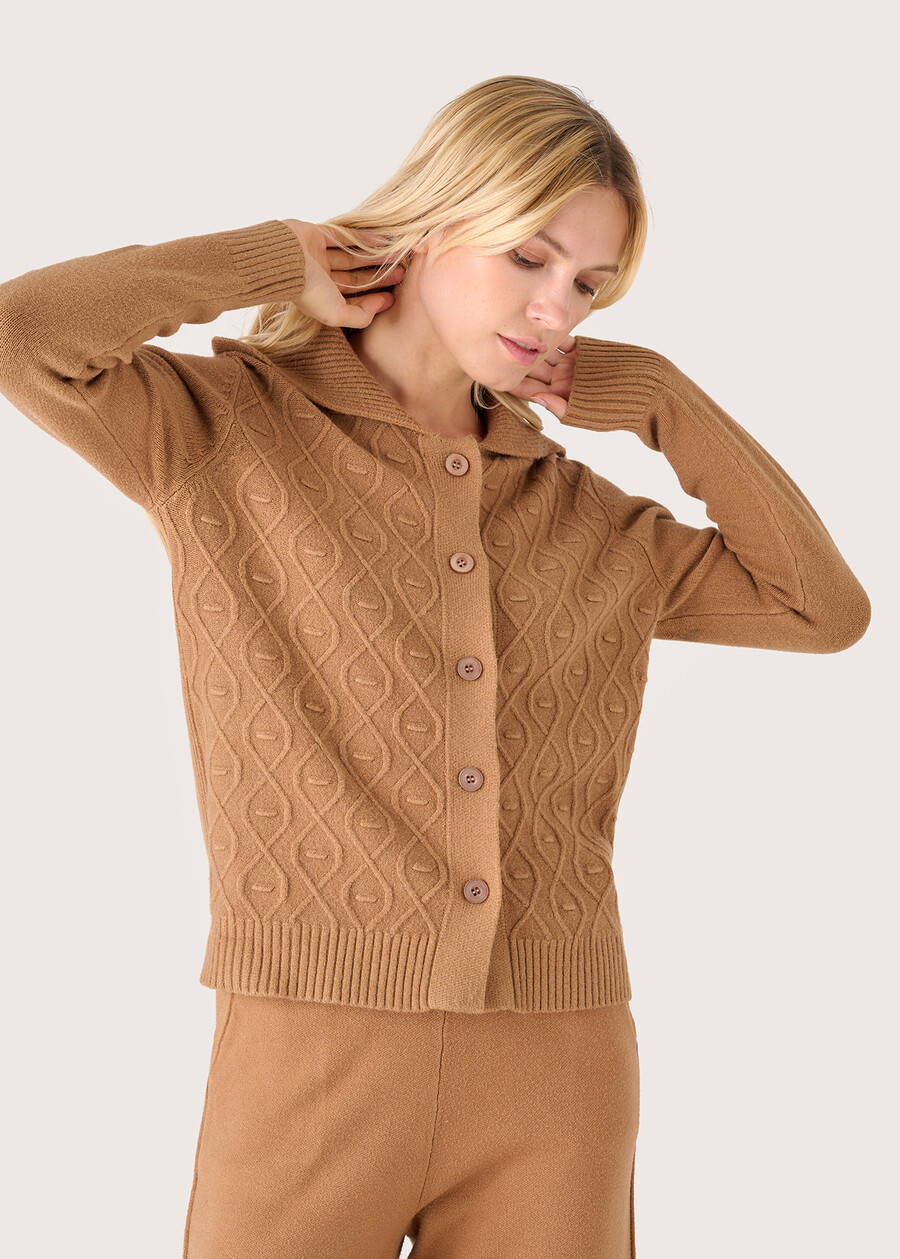 Cardigan Carys scollo a polo ROSA CAMMEONERO Donna , immagine n. 1