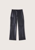 Paige eco-leather cargo trousers NERO BLACK Woman image number 6