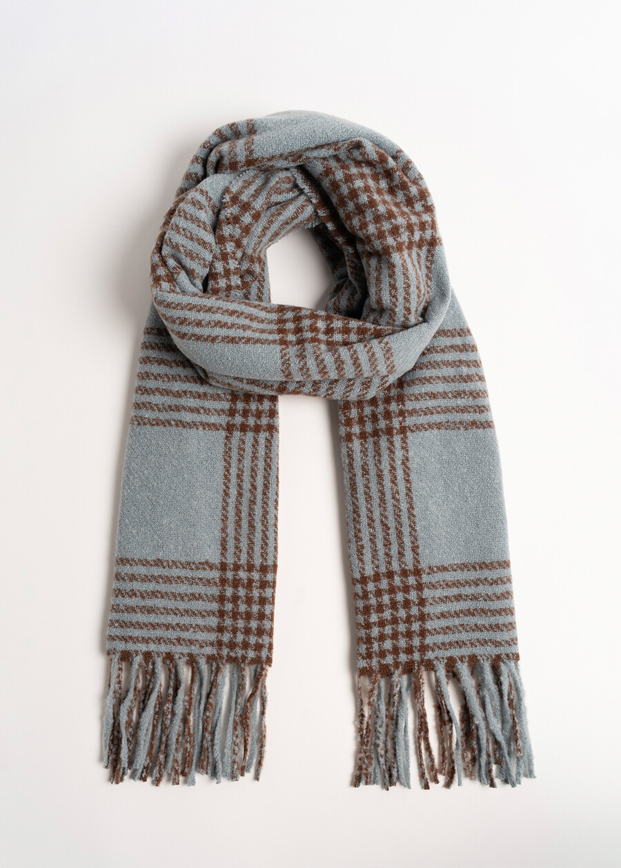 Sheeva patterned scarf with fringes CELESTE FIORDALISO Woman , image number 2