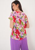 Blusa Bloom Scollo Rotondo BIANCO WHITE Donna immagine n. 3