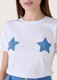 T-shirt Star 100% cotone BIANCO WHITE Donna immagine n. 3