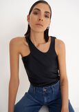Top Tildy in jersey BIANCO WHITENERO BLACK Donna immagine n. 2