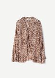 Blusa Cuba 100% viscosa animalier MARRONE Donna immagine n. 5