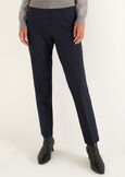 Piky Milano-stitch trousers BLUROSSO CHIANTI Woman image number 3