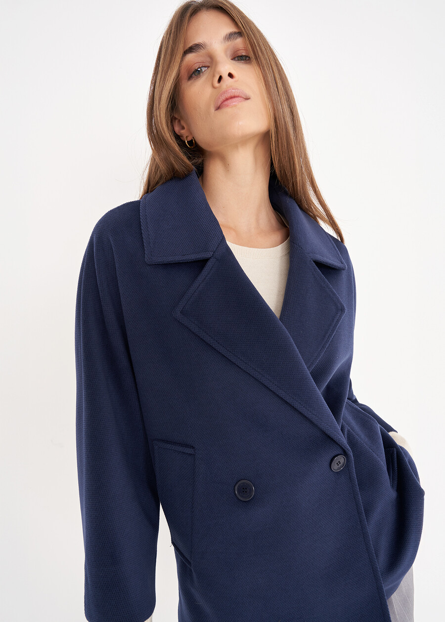 Cleope cloth double-breasted jacket BLUVERDE GARDEN Woman , image number 3