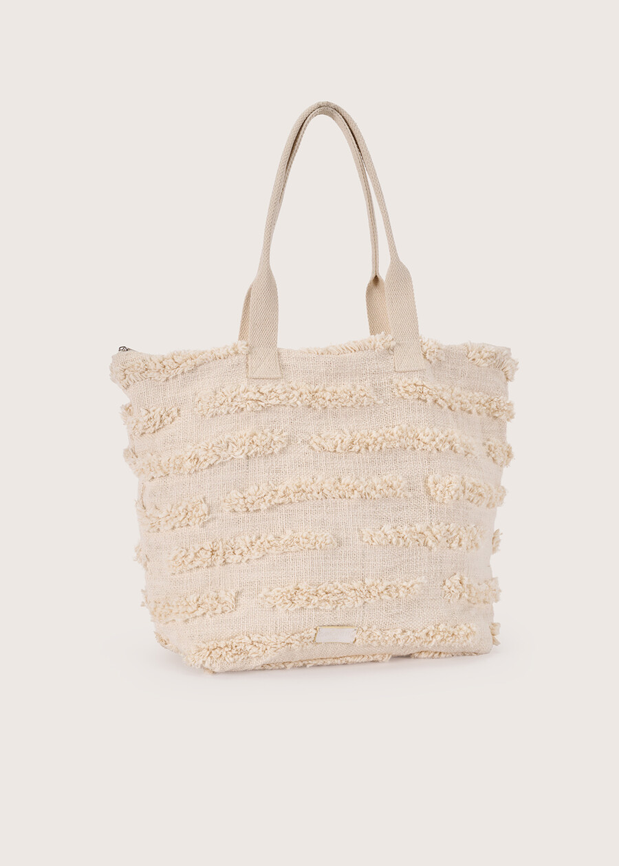 Briony 100% cotton bag BEIGE LATTE Woman , image number 2