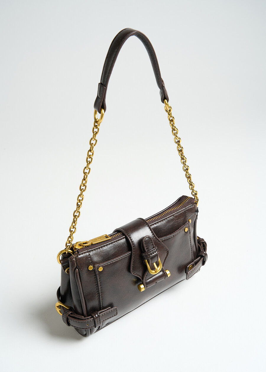 Pochette Badia ecopelle spazzolata MARRONE Donna , immagine n. 3