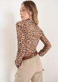 Camicia Alessia in georgette BEIGE Donna immagine n. 3