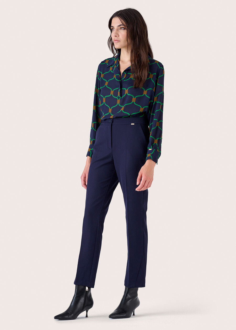 Pantalone Jacqueline a gamba stretta ROSSO MAGENTANERO BLACKVERDE BOTTIGLIABLUE DARK BLUE Donna , immagine n. 2