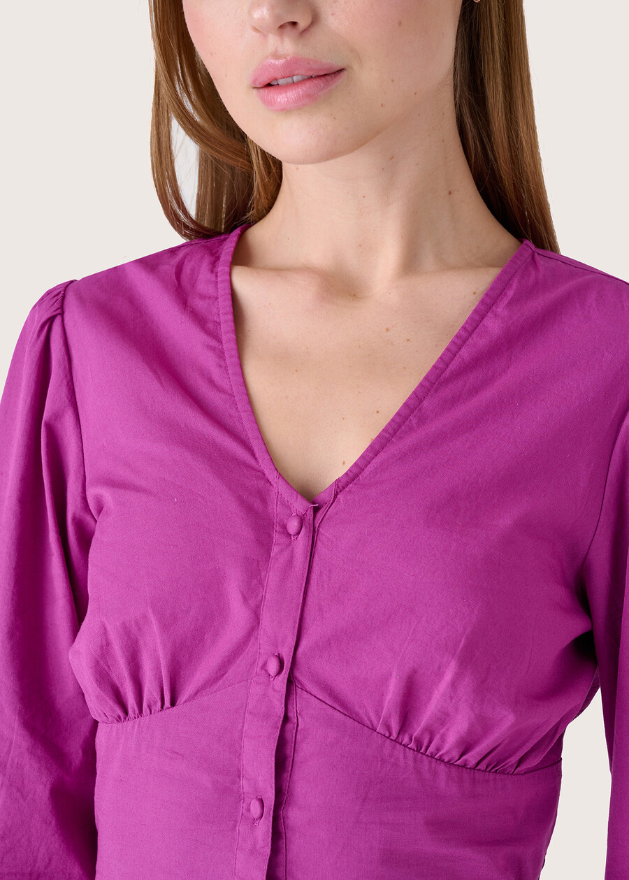 Camicia Ciapa 100% cotone VIOLA GRAPE Donna , immagine n. 2