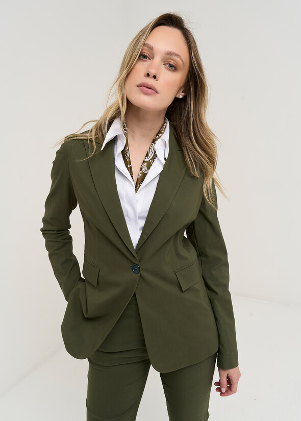 Giacca Gianna-A in bengalina VERDE Donna null