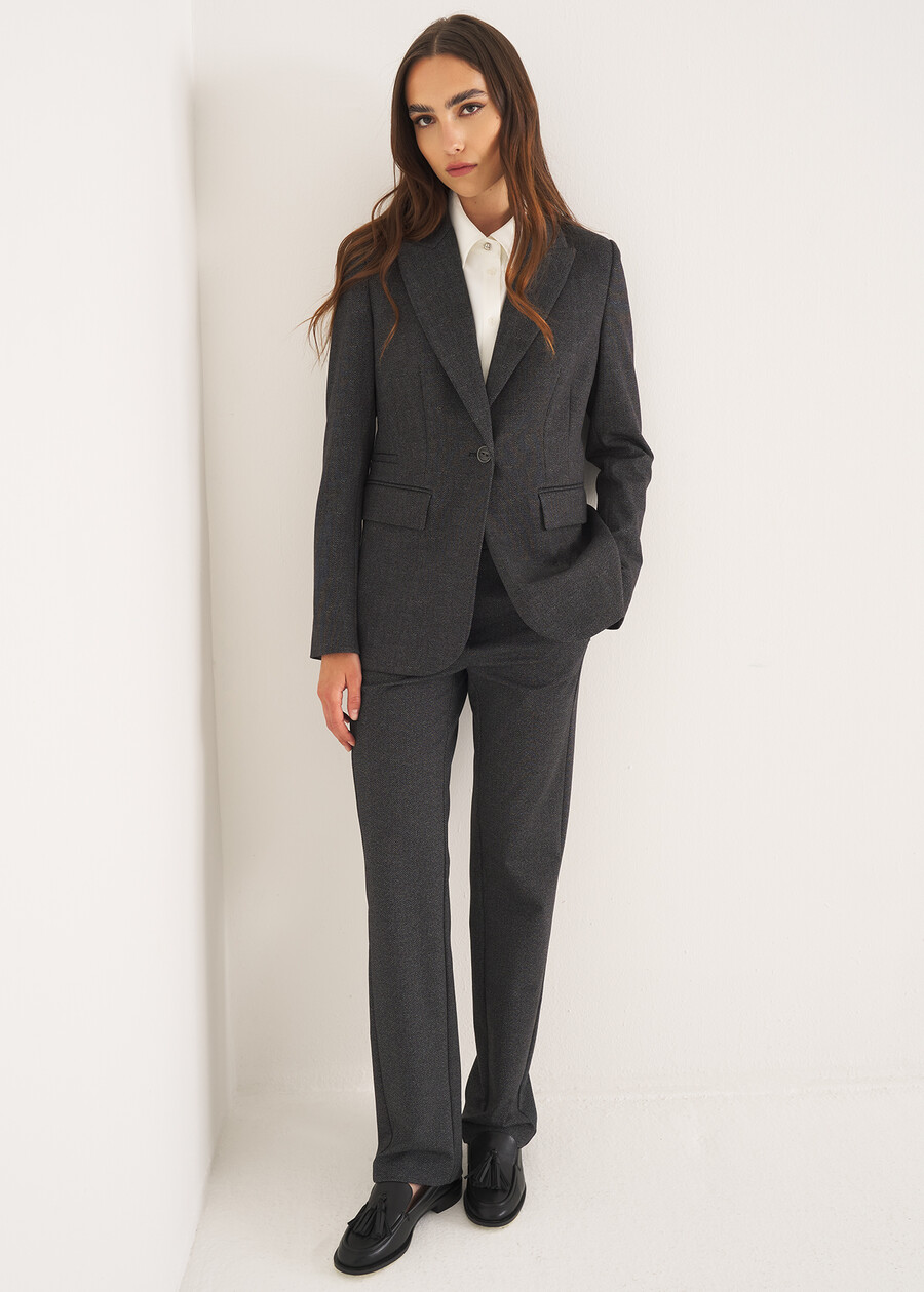 Giacca Giasmine-A punto Roma GRIGIO DARKGREY Donna , immagine n. 4
