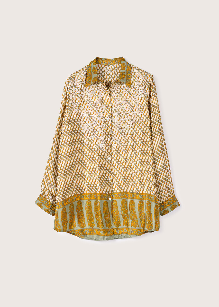 Camicia Cherry con ricamo BEIGE SAFARI Donna , immagine n. 5