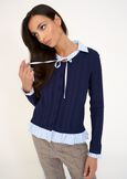 Criss layered-effect cardigan MARRONEBLU Woman image number 1