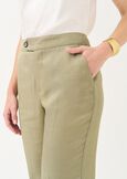 Pantaloni Alice tailleur lino VERDE Donna immagine n. 4