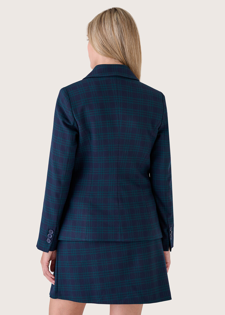Giacca Giselle fantasia check BLUE OLTREMARE Donna , immagine n. 4