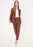 Scarlett bengaline trousers MARRONENERO BLACK Woman image number 1