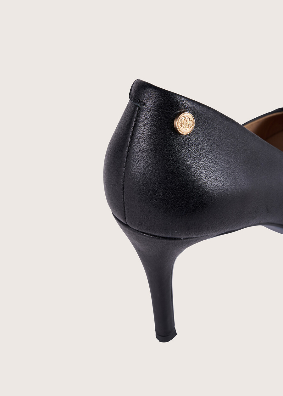 Sindy 100% leather  décolleté shoe NERO BLACK Woman , image number 3