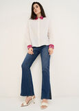Camicia Cecilia cotone e pizzo BIANCO WHITE Donna immagine n. 5