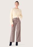 Pollon check pattern trousers MARRONE TIERRA Woman image number 1