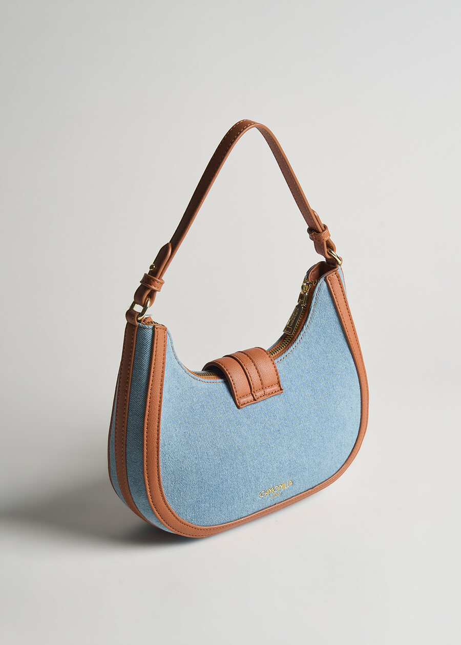 Sacca Bixy denim e ecopelle AZZURO AZZURRO Donna , immagine n. 3