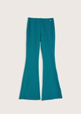 Victoria flared trousers VERDE POKERVIOLA BEGONIANERO Woman image number 4