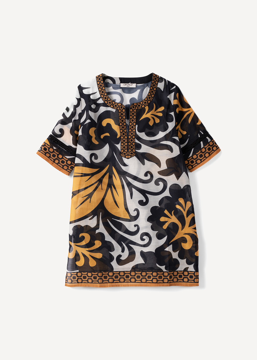 Blusa Kurta Breezy con stampa BIANCO WHITE Donna , immagine n. 5