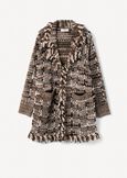 Cardigan Cardi in tweed effetto chenille NERO BLACKNERO BLACK Donna immagine n. 5