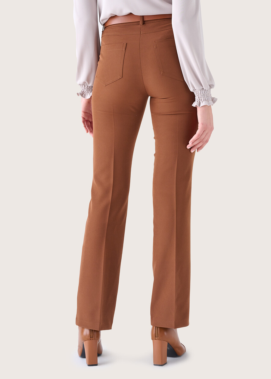 Pantalone Yara in tessuto tecnico MARRONE SUGHERO Donna , immagine n. 4