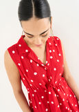 Abito corto Amior a pois ROSSO Donna immagine n. 4