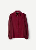 Candida double fabric shirt ROSSONERO BLACK Woman image number 5