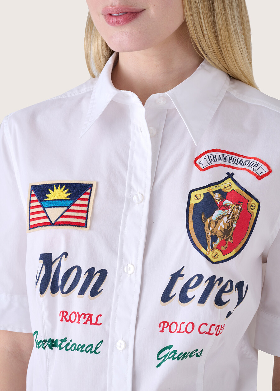 Camicia Cartagini in misto cotone BIANCO WHITE Donna , immagine n. 2