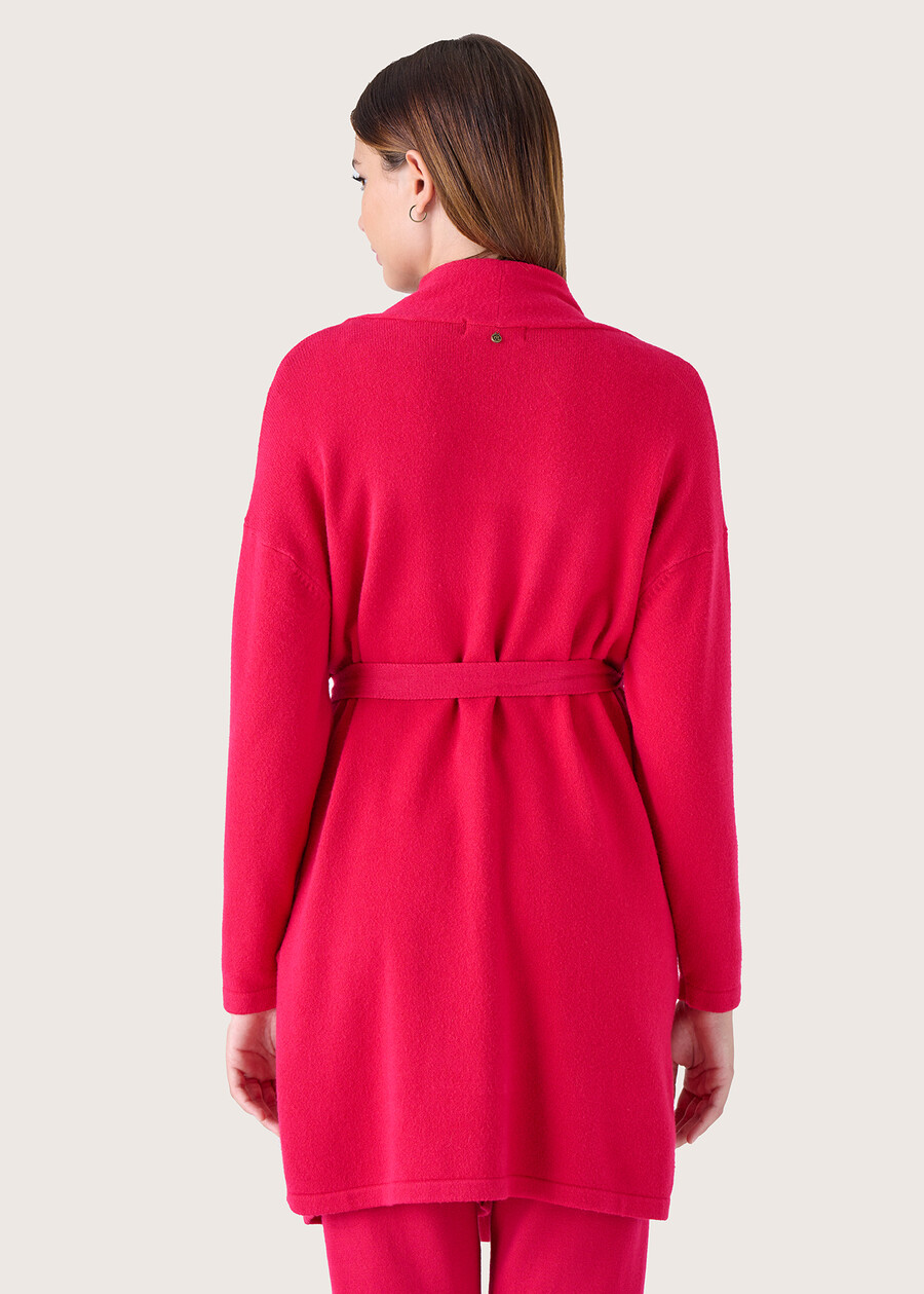 Circus long cardigan ROSSO MAGENTABLU GRAFITE Woman , image number 3