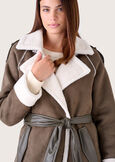 Cappotto Clarisse in eco-suede VERDE CAPPER Donna immagine n. 3