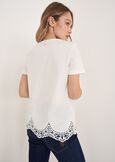 T-Shirt Silvy 100% Cotone BIANCO WHITENERO BLACK Donna immagine n. 3